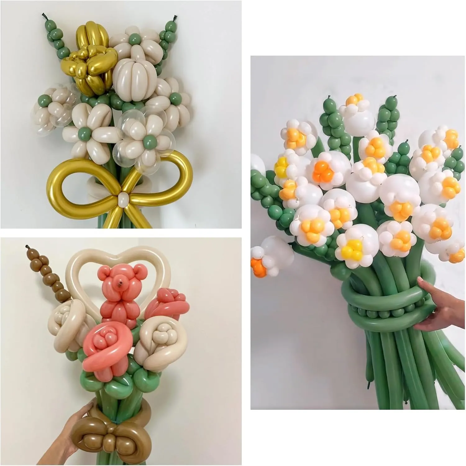 100pcs Sage Green 260 Balloons, Thickening Latex Green 260q Balloon for Animal Model, Long Twisting Balloons for Halloween Xmas Presents, Animal Shape, Birthdays Clowns. (Sage Green)