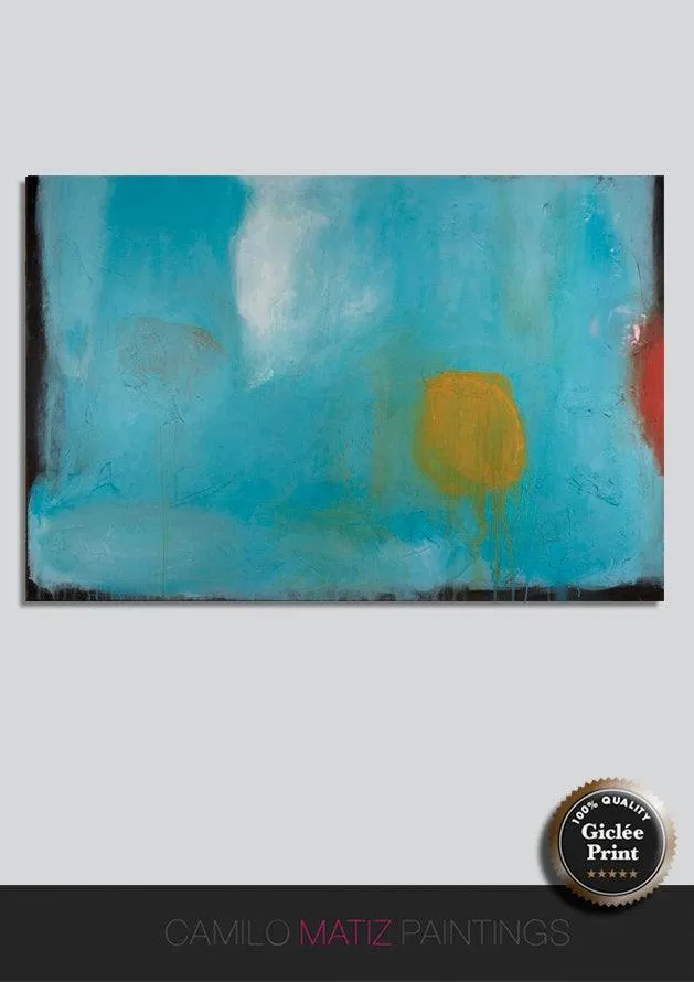 Abstract Art Print , Abstract Giclee Print , Modern Art Abstract , Minimalist Painting , from Original Abstract Acrylic Painitng, Blue