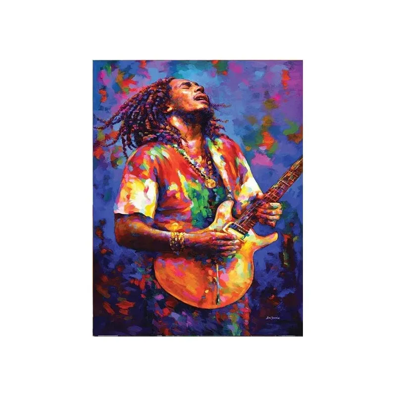 Abstract Bob Marley Art: Canvas Painting Prints Artwork Reggae Music Legend
