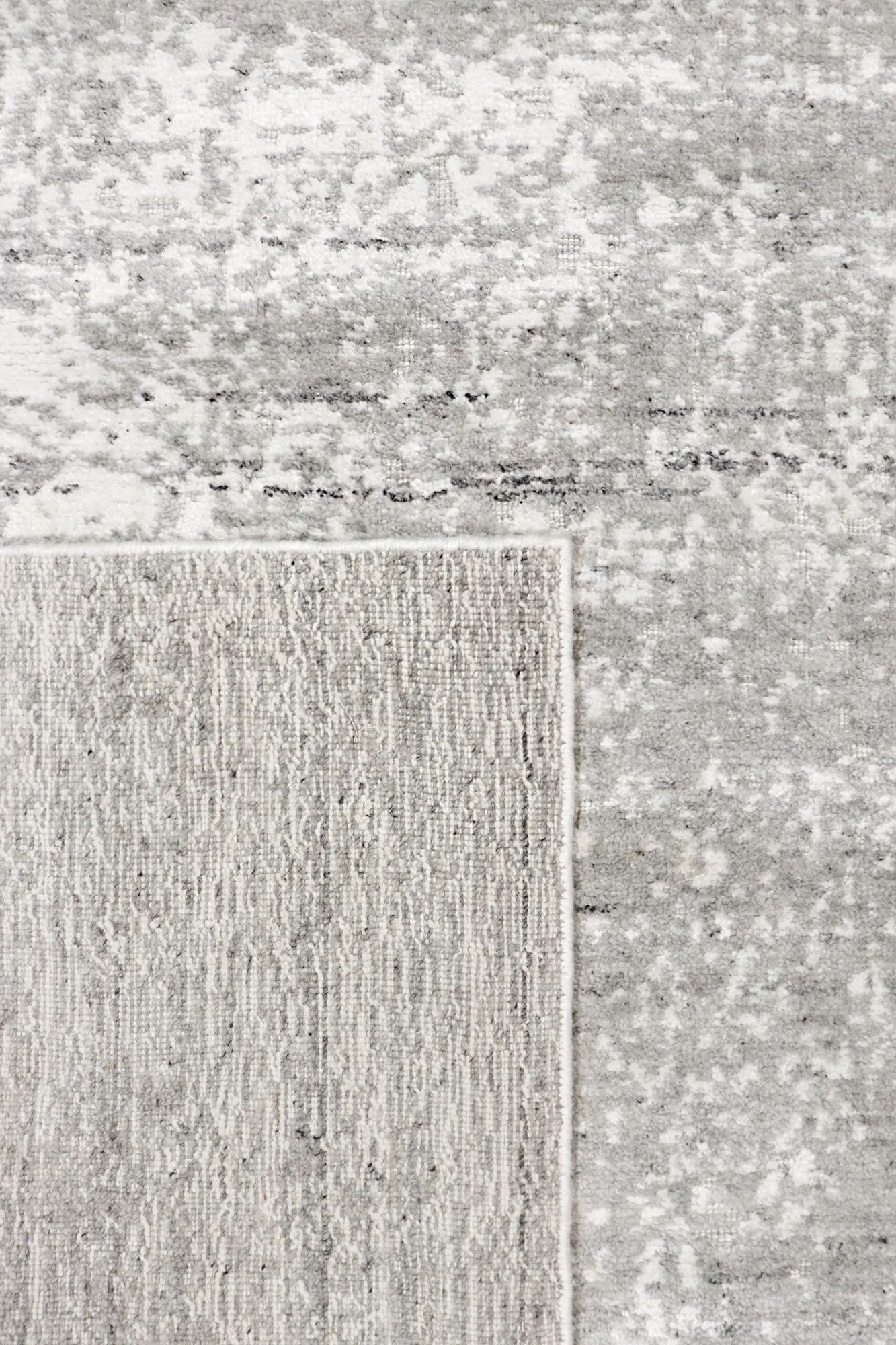 Amari Collection Hand-Loomed Bsilk & Wool Ivory Area Rug- 8' 1" X 10' 1"