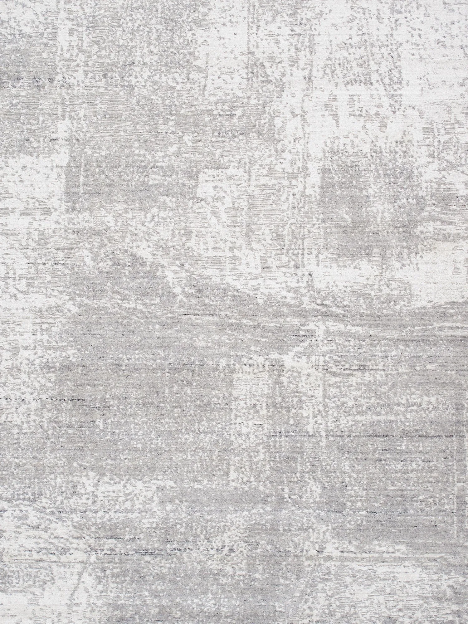 Amari Collection Hand-Loomed Bsilk & Wool Ivory Area Rug- 8' 1" X 10' 1"