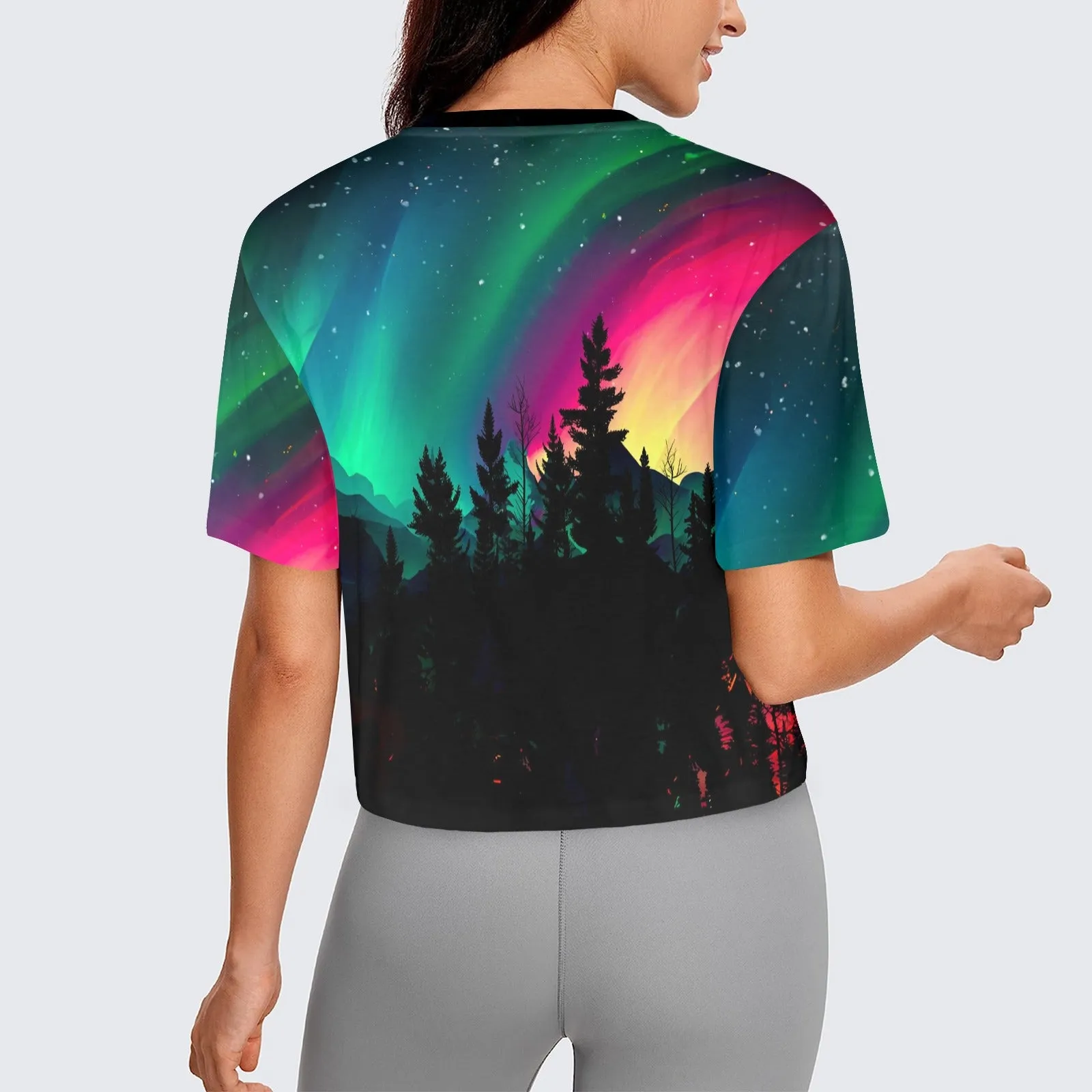Aurora Medicine Animal 4 Women's Cropped T-shirt
