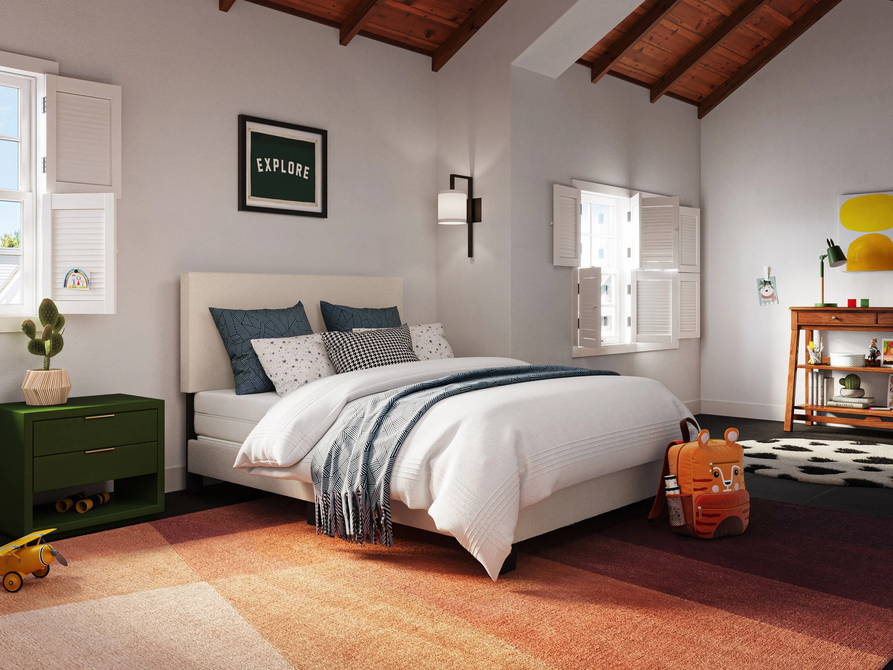 Boucle Double / Full Bed