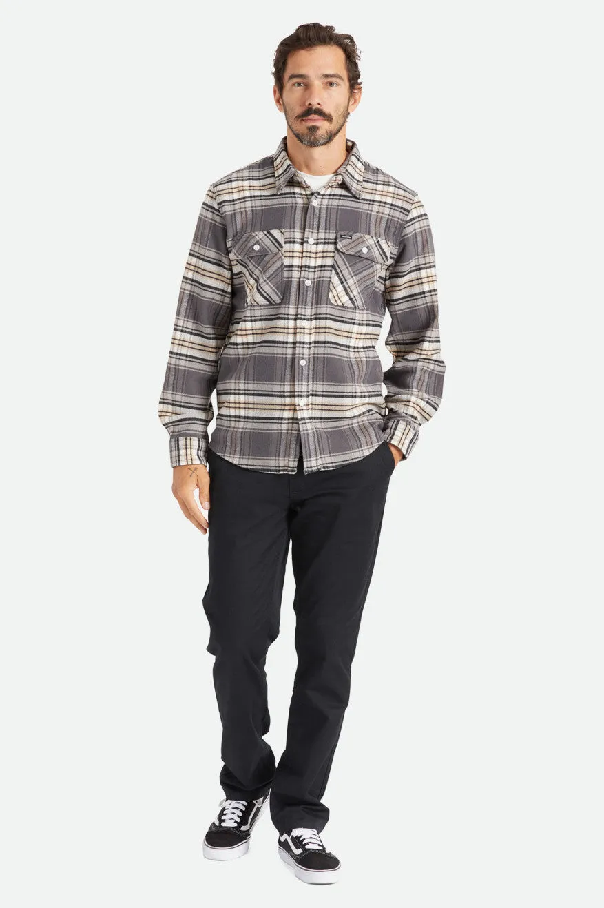 Bowery Stretch L/S Utility Flannel - Black/Charcoal/Mojave