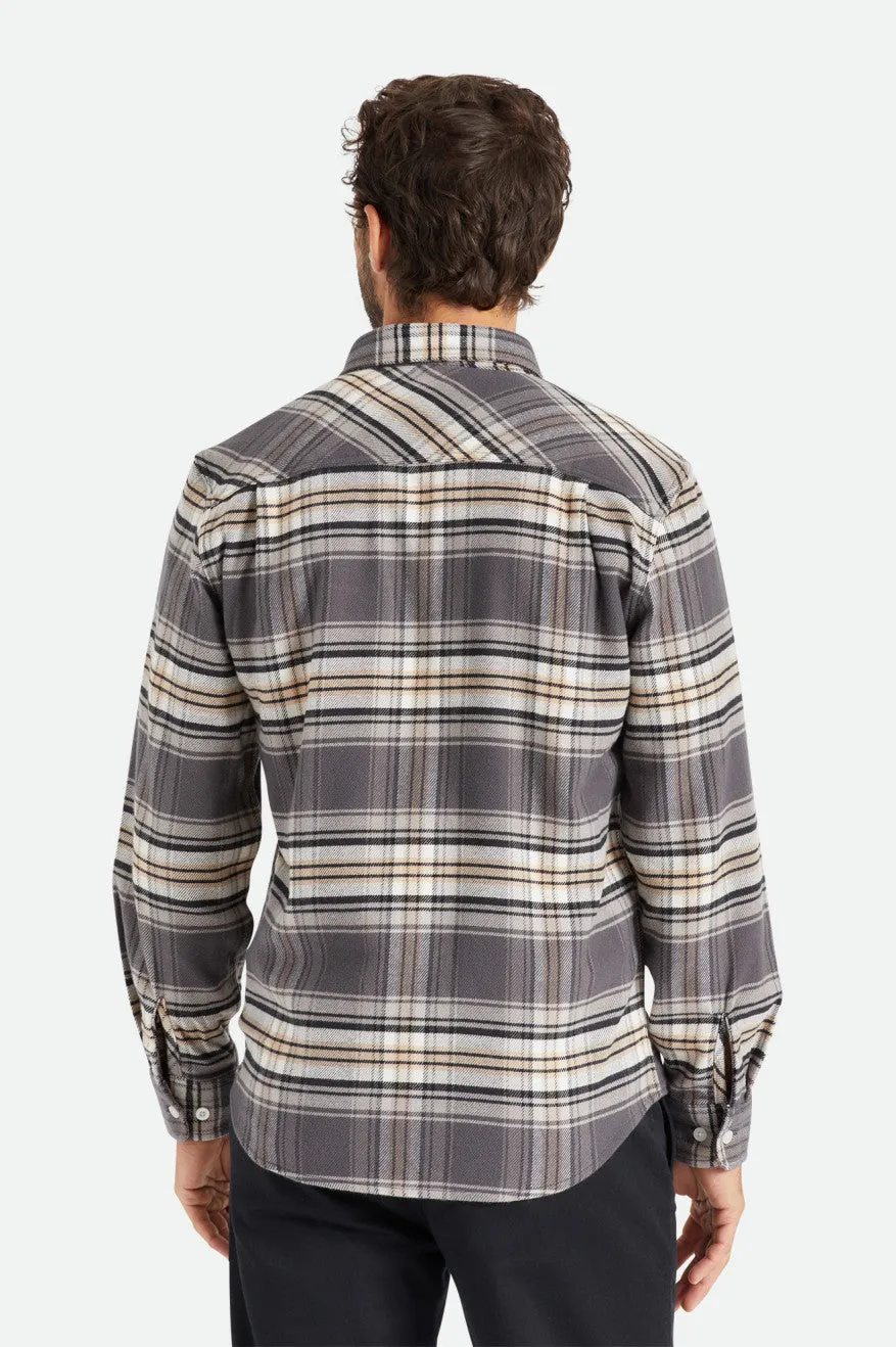 Bowery Stretch L/S Utility Flannel - Black/Charcoal/Mojave