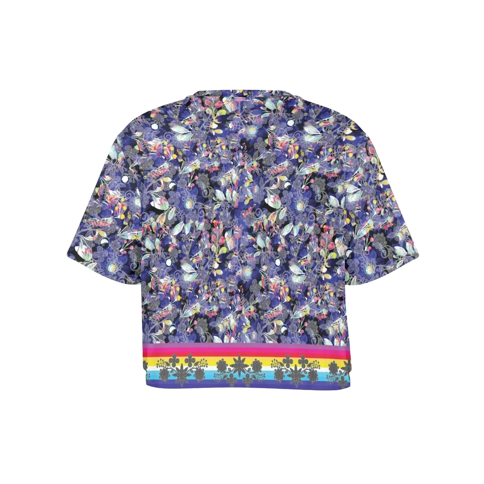 Culture in Nature Blue Women's Cropped T-shirt