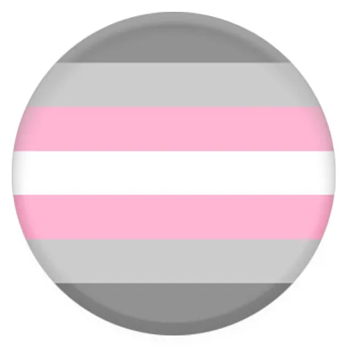 Demigirl Pride Flag Small Pin Badge