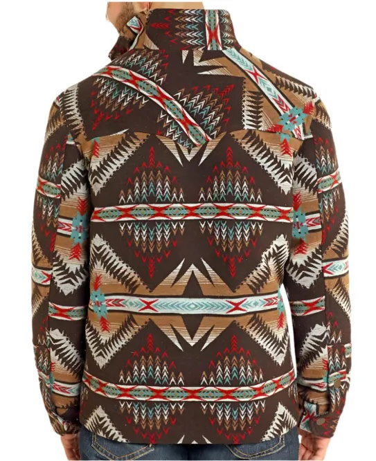 DM92C04061 - POWDER RIVER MEN'S AZTEC JACQUARD JACKET