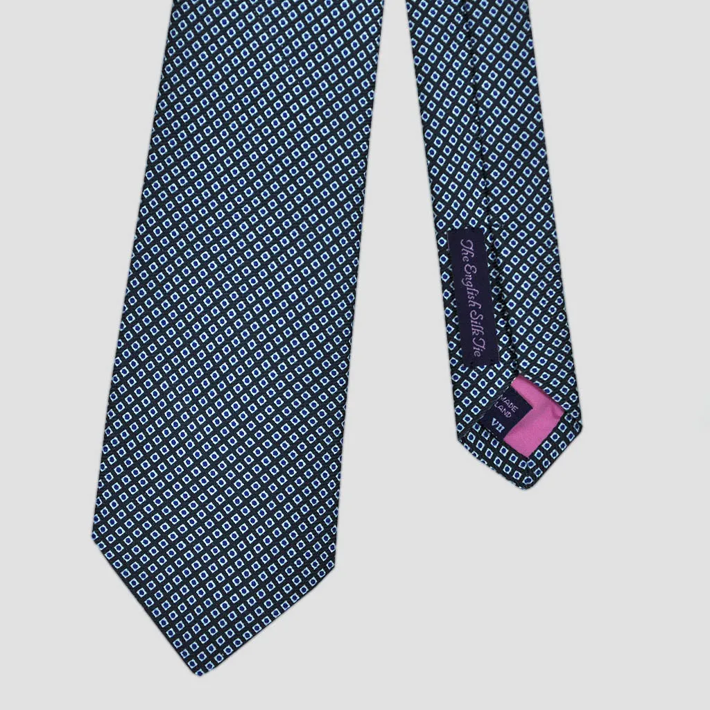 Dotty Neat Repeat Silk Tie in Blue