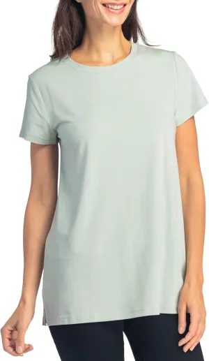 Fishers Finery Womens Ecofabric Organic Cotton & Rayon Blend Crew Neck Shirt | Relaxed Fit