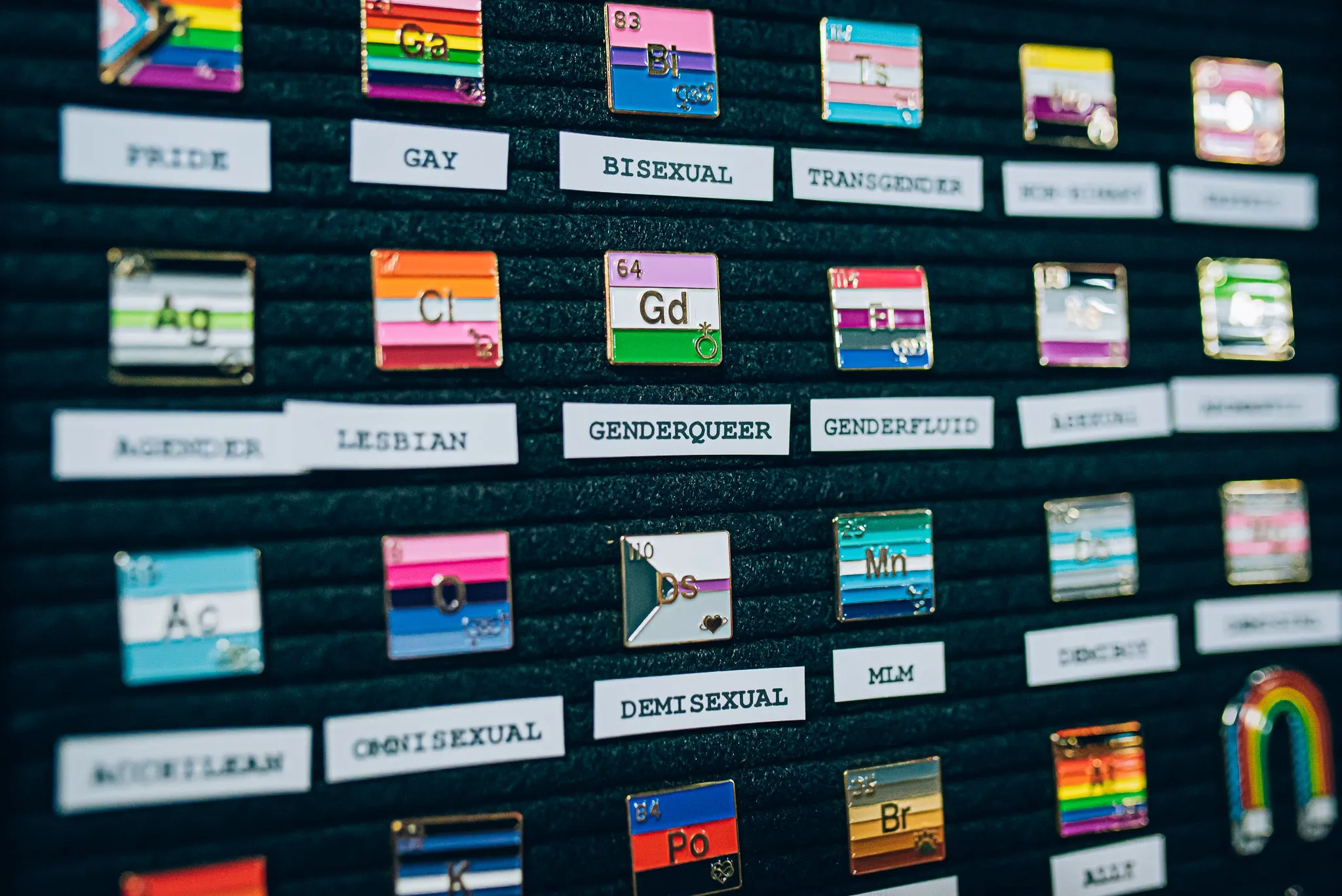 Genderqueer - Gadolinium | Enamel Badge