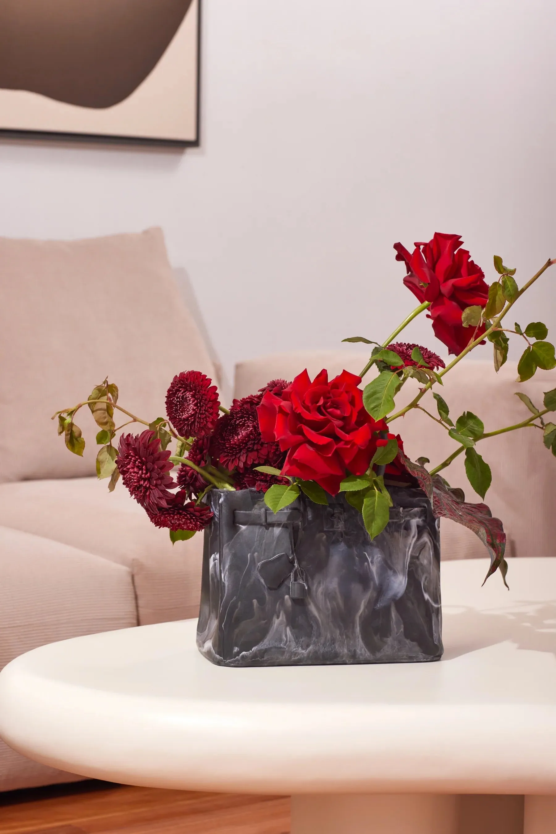 Handbag Vase - Mint