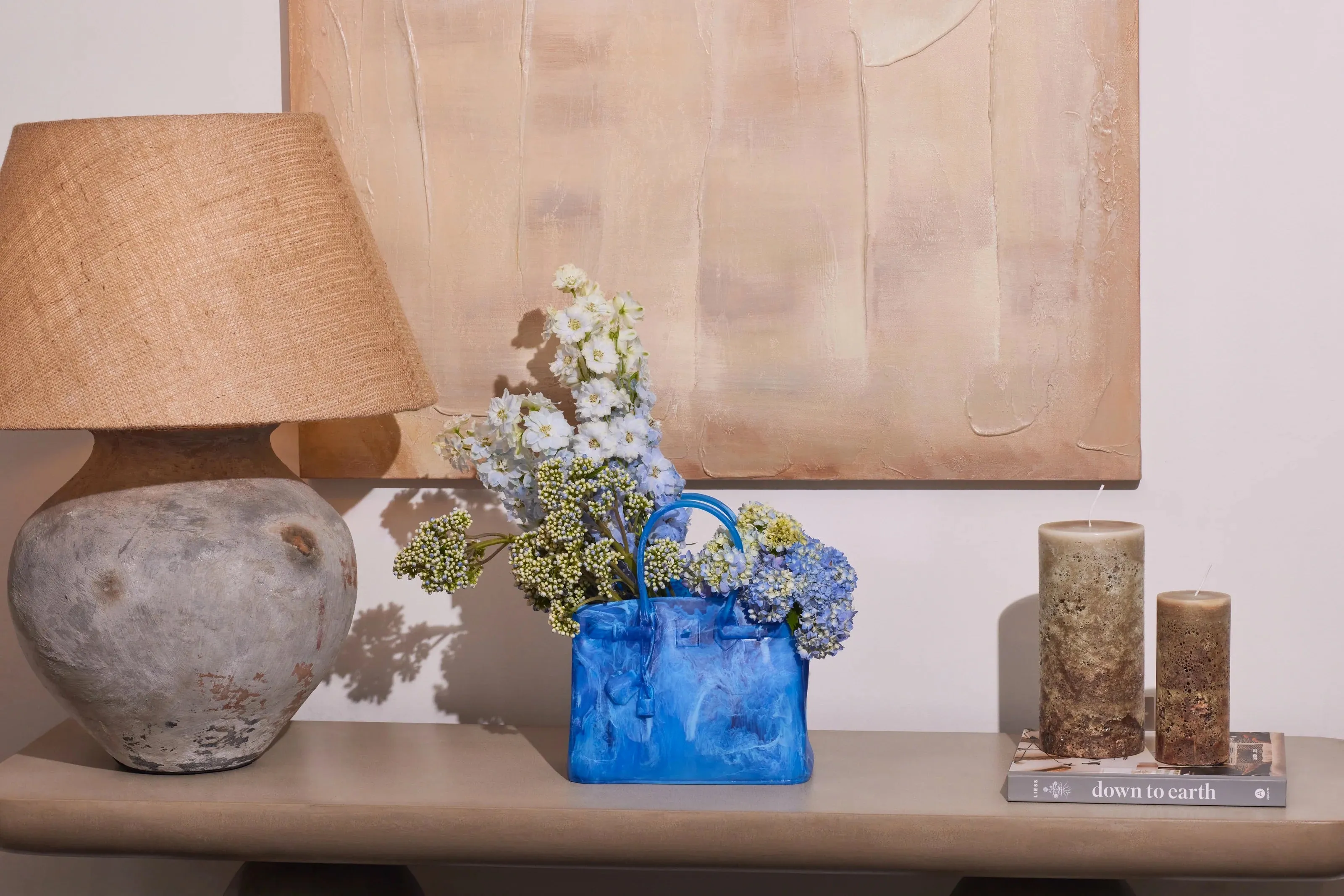 Handbag Vase - Mint