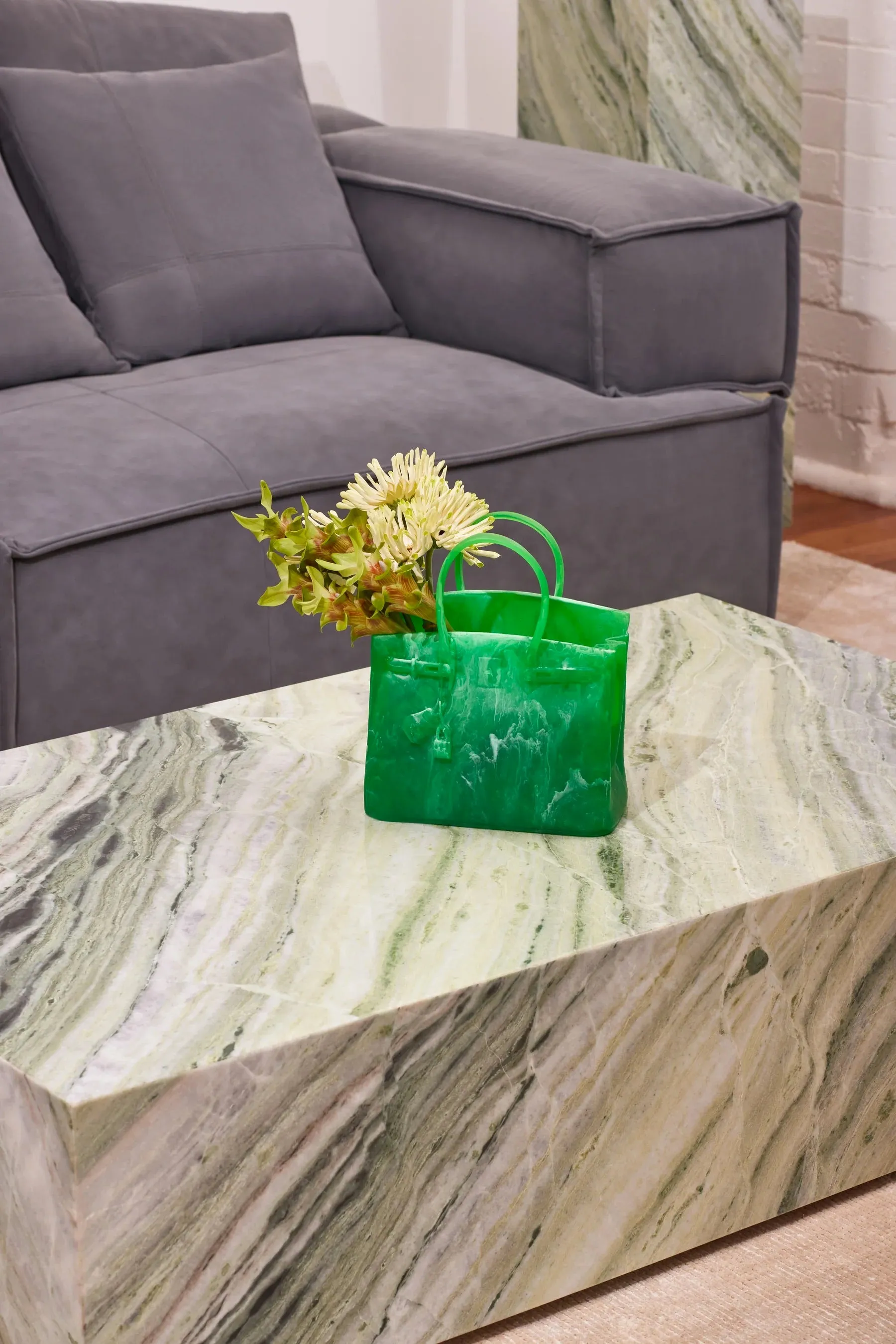 Handbag Vase - Mint