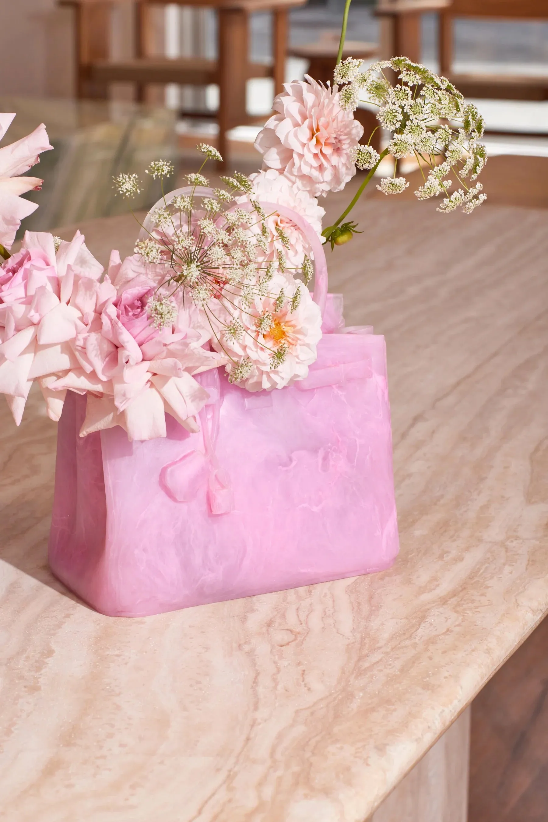 Handbag Vase - Mint