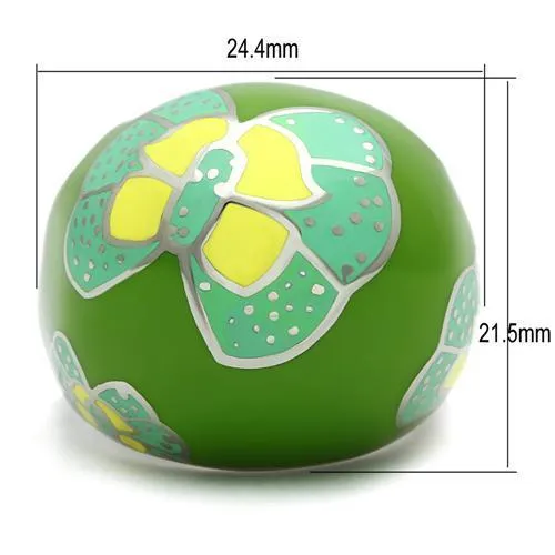 High polished (no plating) Stainless Steel Ring with No Stone for Women Style TK248