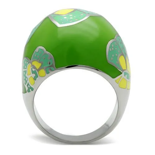 High polished (no plating) Stainless Steel Ring with No Stone for Women Style TK248