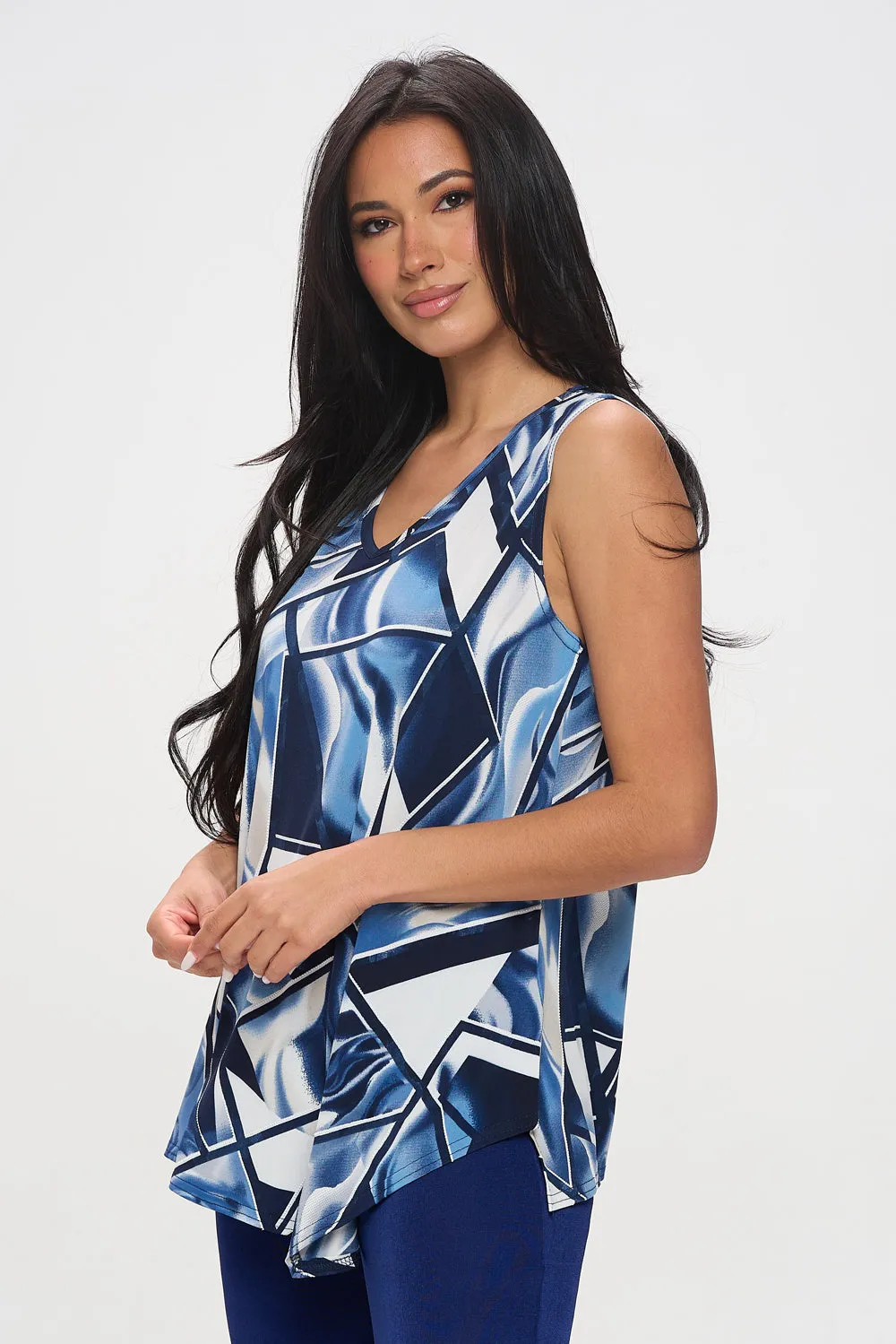 HIT Point V-NK Tank Top-2061HT-TRP1-W357