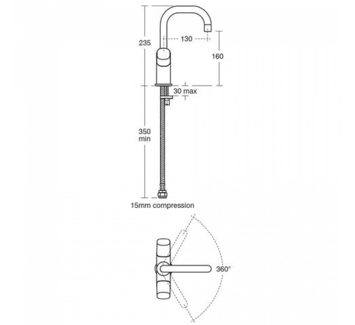 Ideal Standard Tempo Dual Lever Basin Mixer Tap