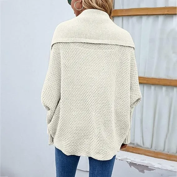 KELYWELL Oversized Cardigan Sweaters for Women's Chunky Knit Kimono Slouchy Wrap Batwing Open Front Outwear Coat