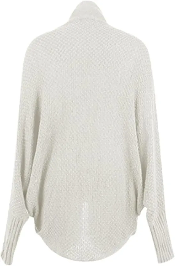 KELYWELL Oversized Cardigan Sweaters for Women's Chunky Knit Kimono Slouchy Wrap Batwing Open Front Outwear Coat