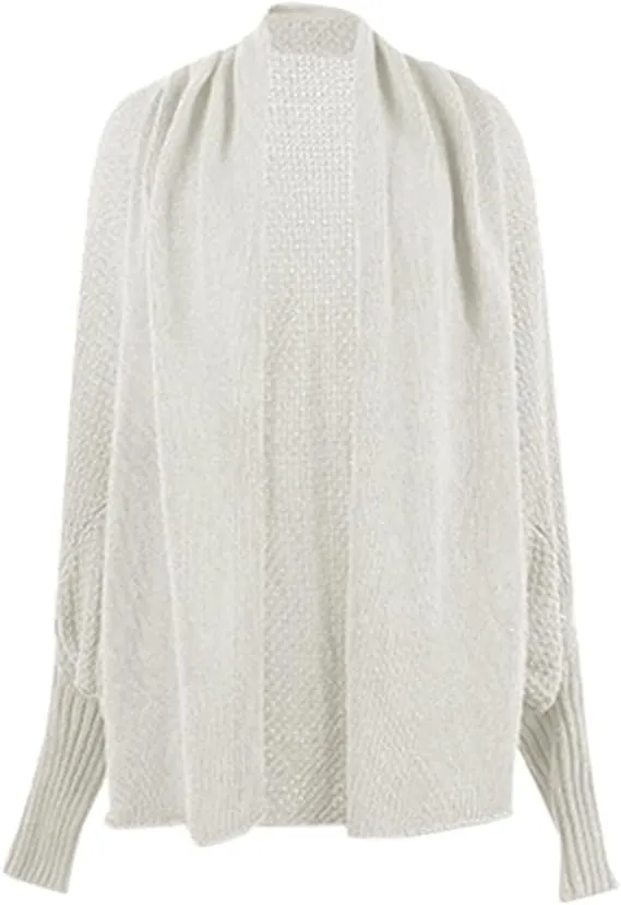 KELYWELL Oversized Cardigan Sweaters for Women's Chunky Knit Kimono Slouchy Wrap Batwing Open Front Outwear Coat