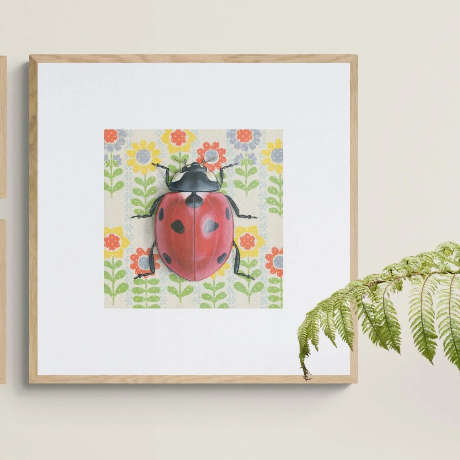 Ladybug Illustration - Fine Art Print