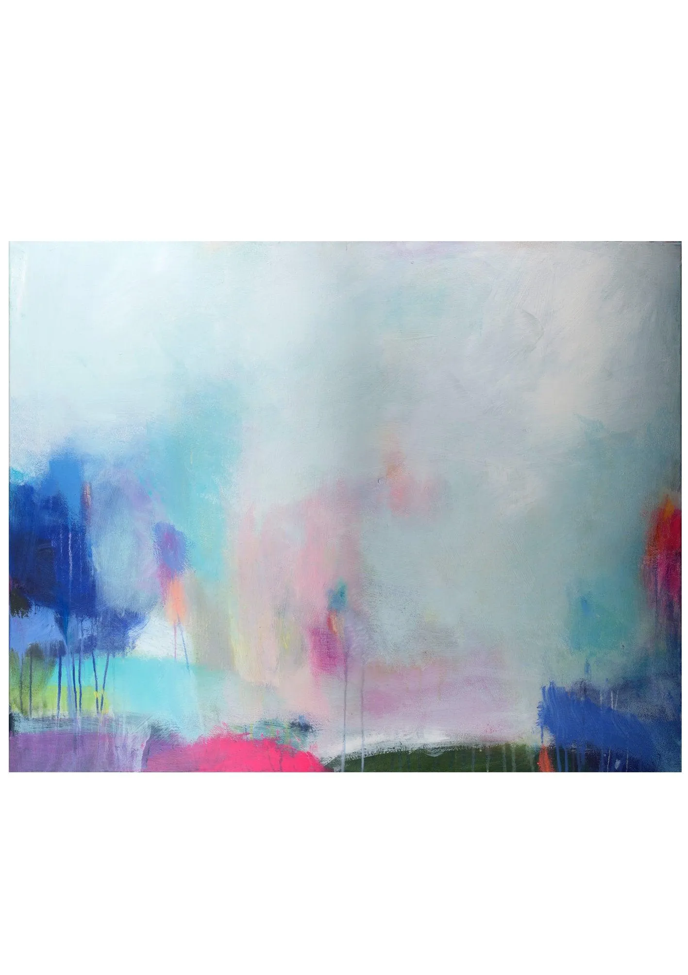 large abstract painting, Large wall art print, colorful abstract print, colorful print, giclee print, Camilo Mattis