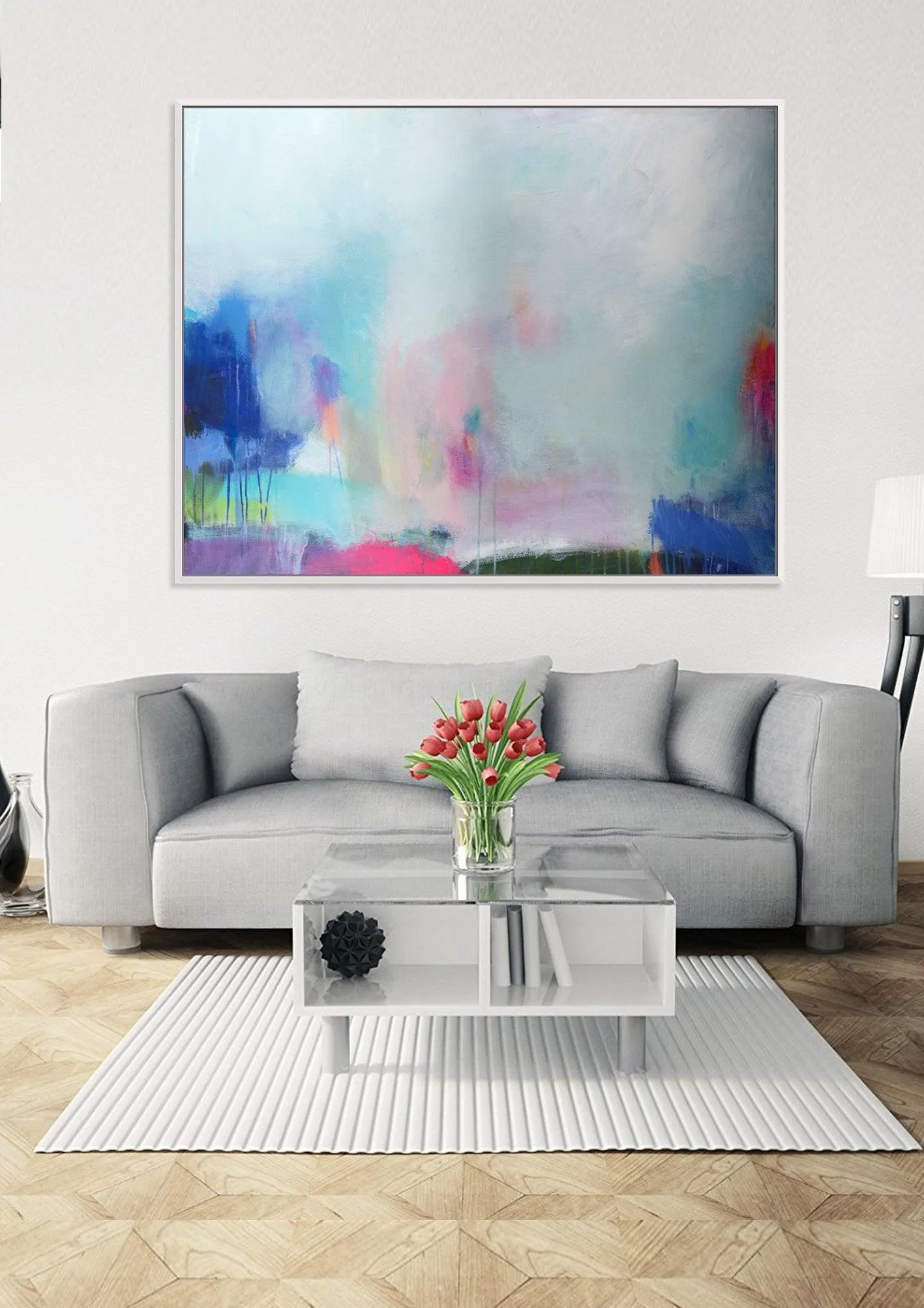 large abstract painting, Large wall art print, colorful abstract print, colorful print, giclee print, Camilo Mattis