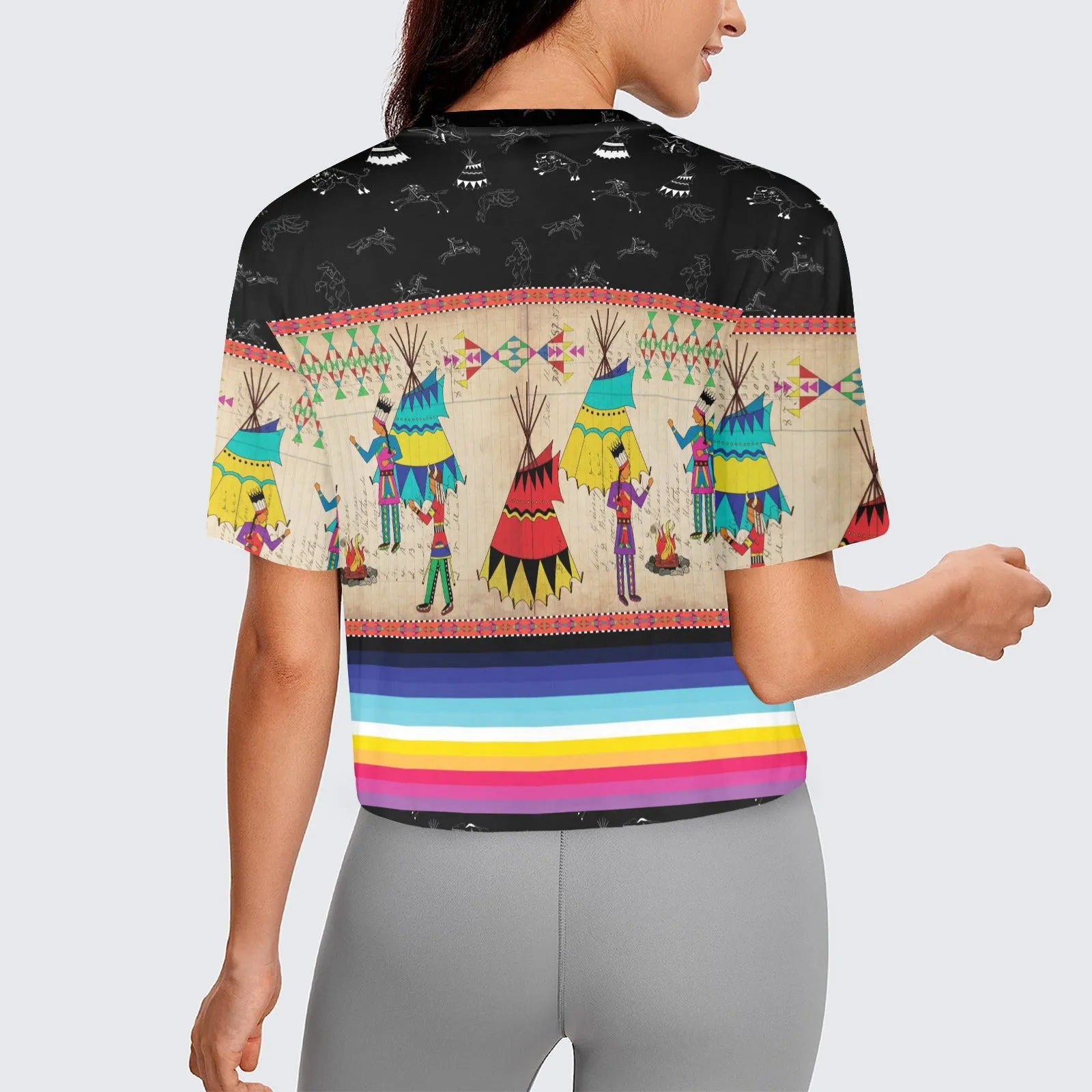 Ledger Chiefs Midnight Women's Cropped T-shirt