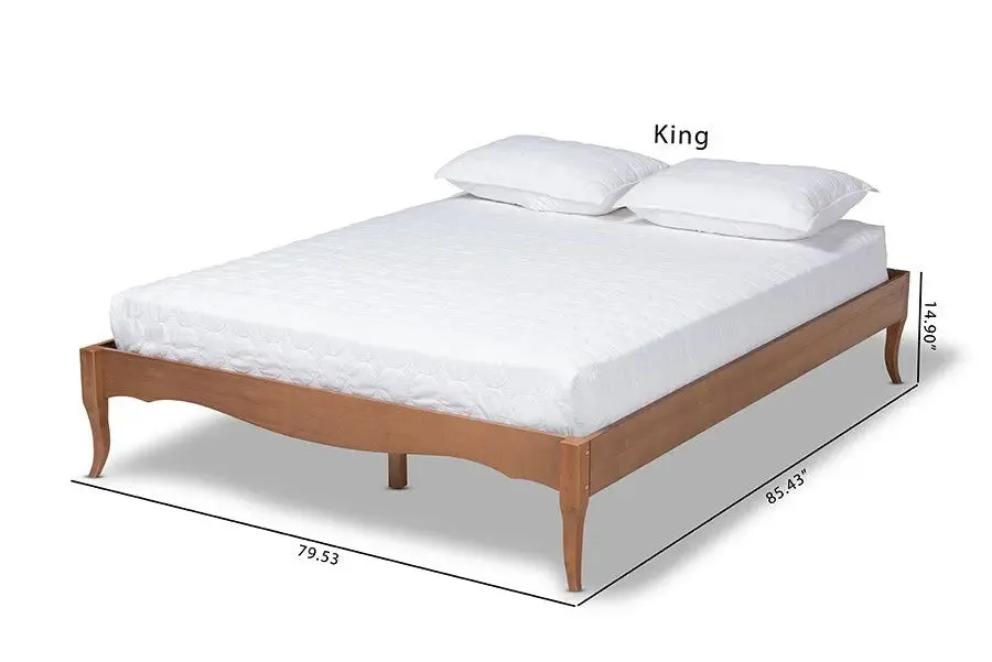 Marieke Ash Wanut Wood Bed Frame (Queen)
