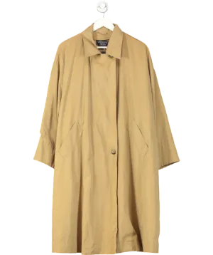 Maxmara Beige Weekend Vintage Camel Zipped Trench Coat UK M/L