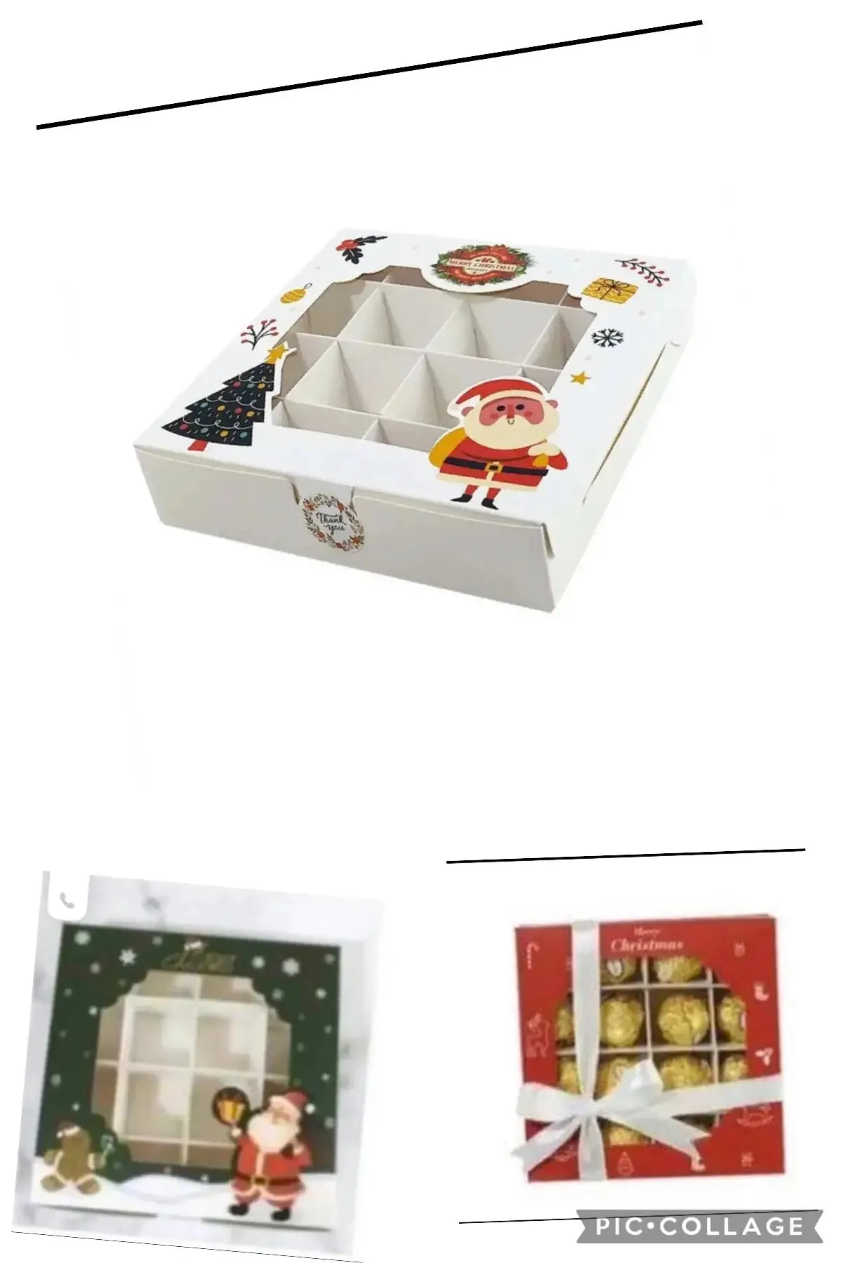 Mixed designs Christmas cookie box x 40 pc