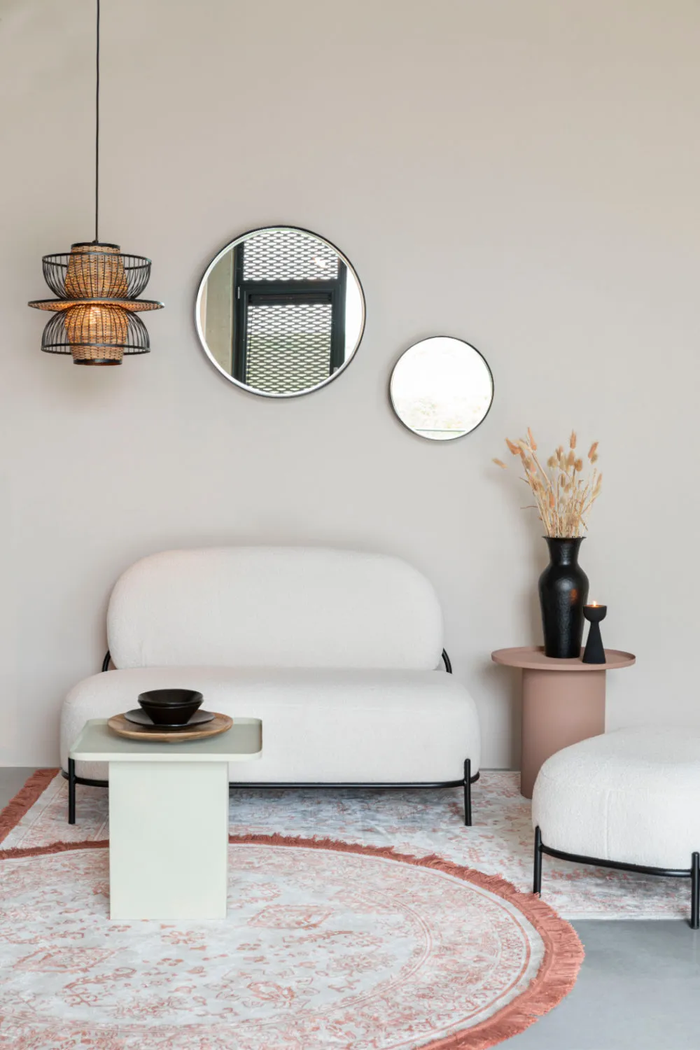 Modern White Sofa | DF Polly