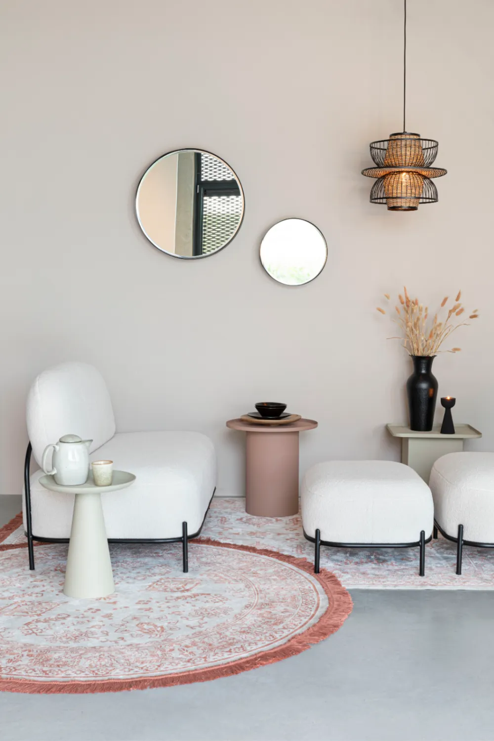 Modern White Sofa | DF Polly