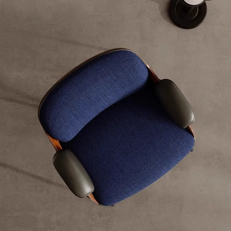 Navy Luxe Modern Lounge Chair
