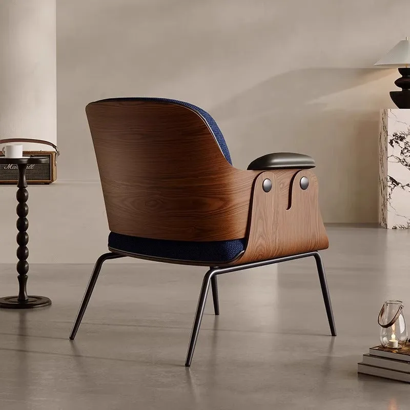 Navy Luxe Modern Lounge Chair