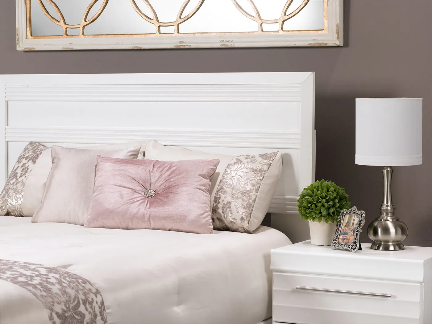 Odense 5-Piece Full Storage Bedroom Set - White