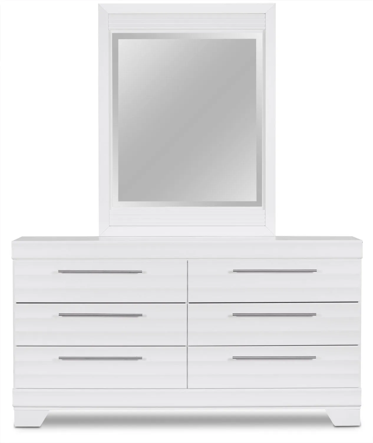 Odense 5-Piece Full Storage Bedroom Set - White