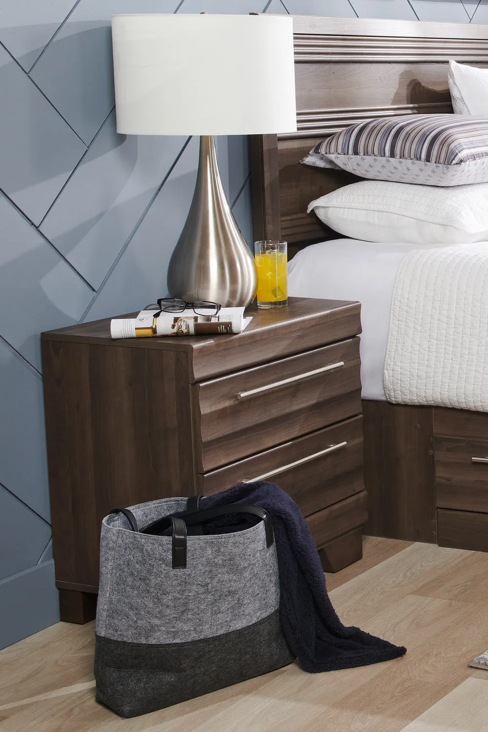 Odense Night Table - Grey