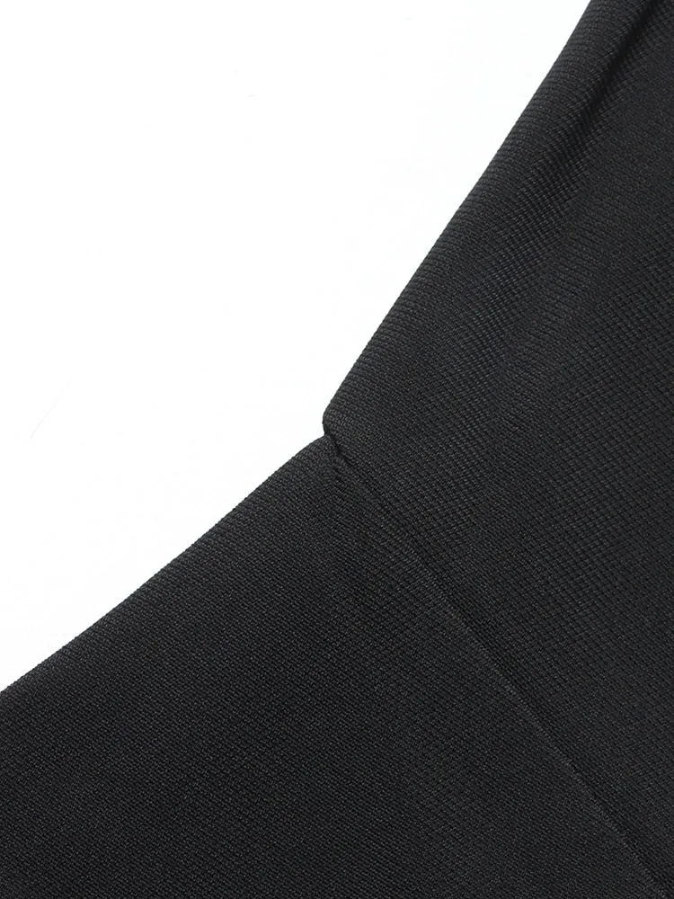 Patchwork Sexy Dresses For Women Slash Neck Long Sleeve High Waist Mini Elegant Backless Solid Dress Female Fashion