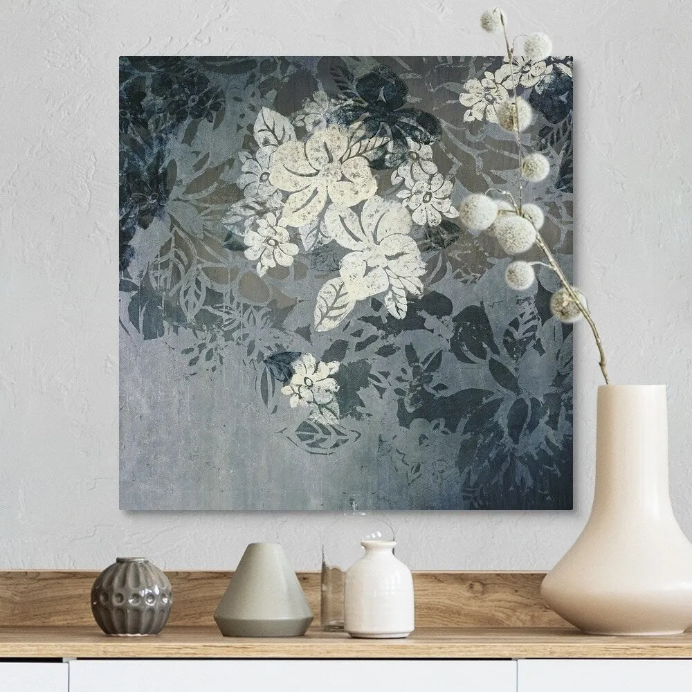 "Bloom in Blue" Canvas Wall Art