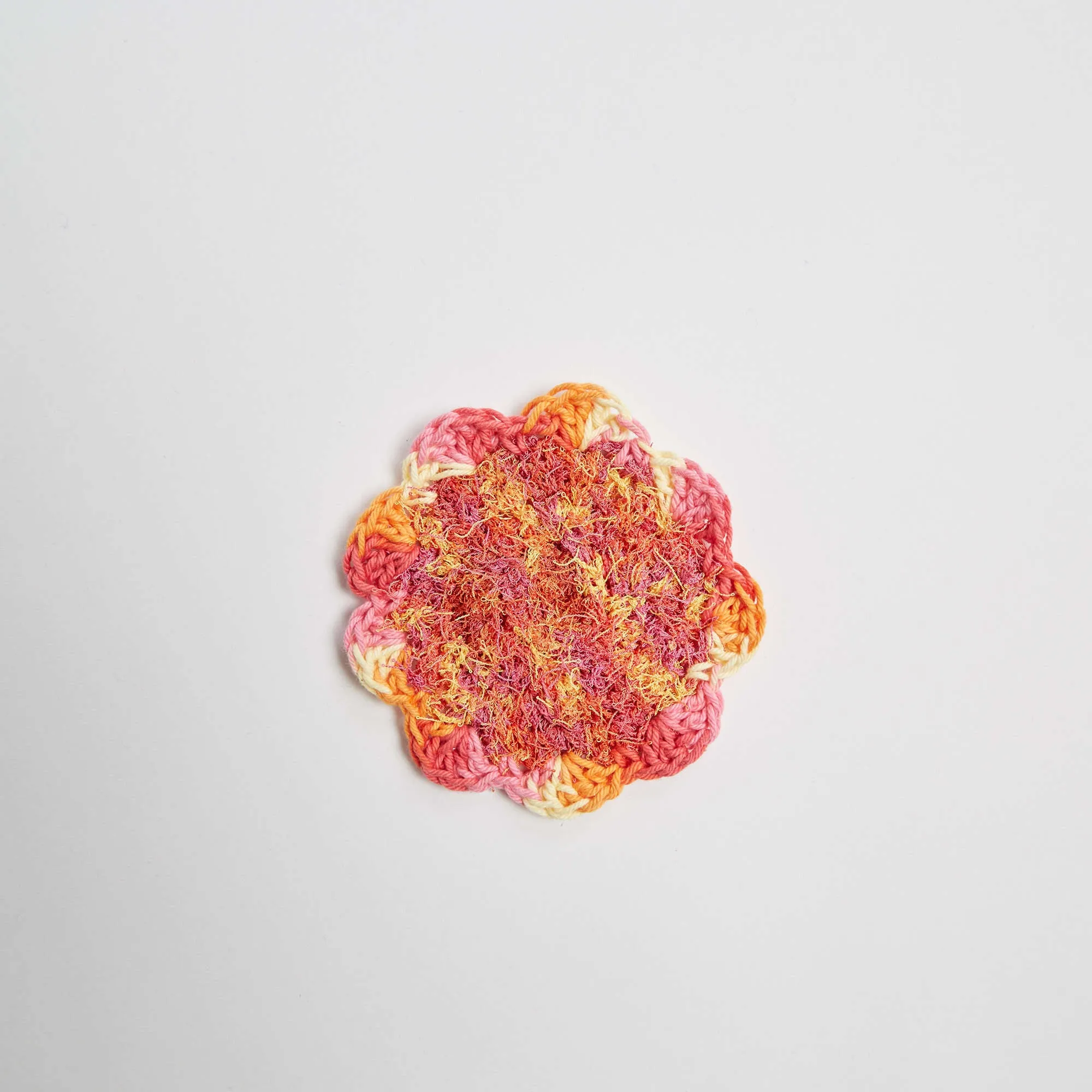 Red Heart Crochet Flower Power Scrubby
