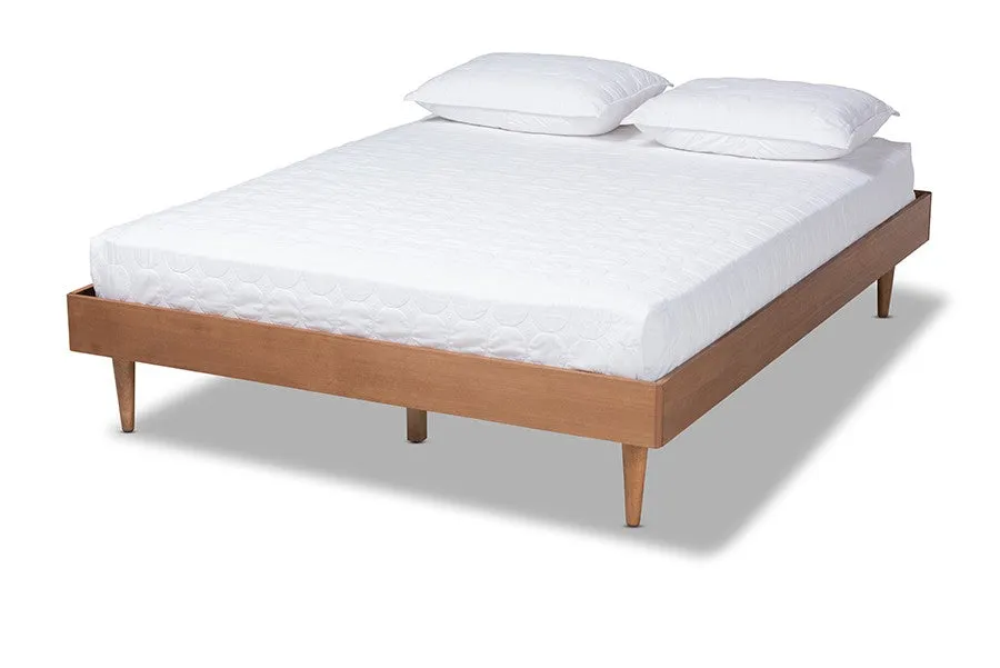 Rina Ash Wanut Wood Bed Frame (Full)
