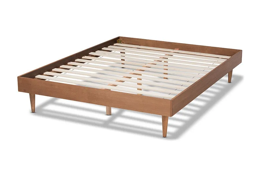 Rina Ash Wanut Wood Bed Frame (Full)