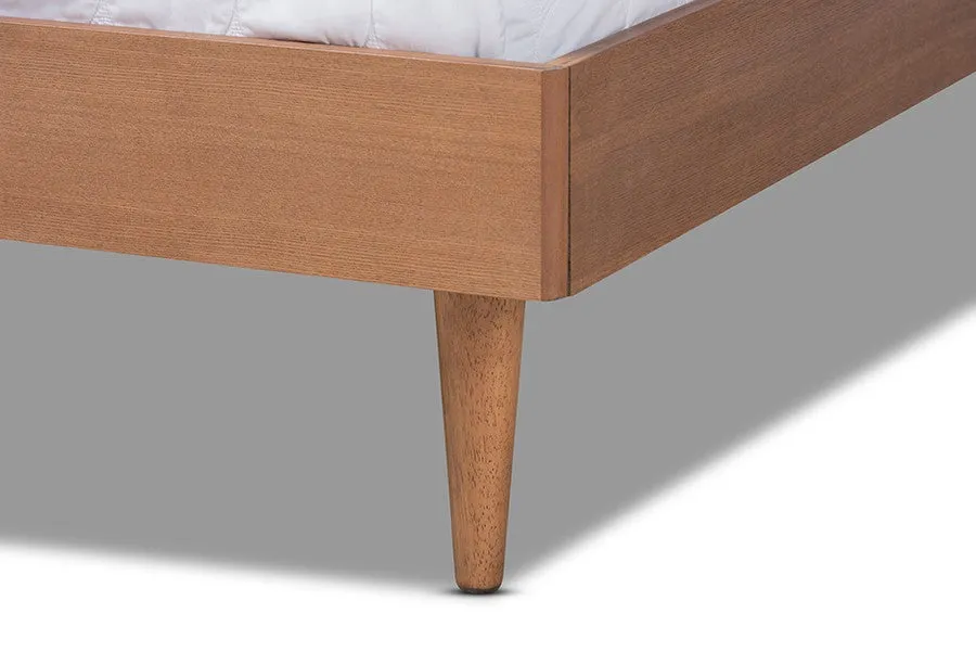 Rina Ash Wanut Wood Bed Frame (Full)