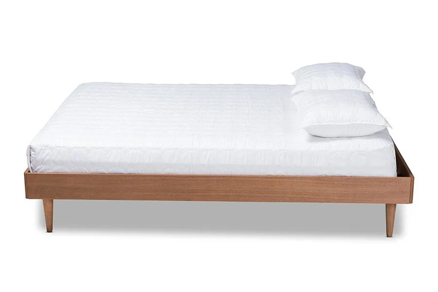 Rina Ash Wanut Wood Bed Frame (Full)