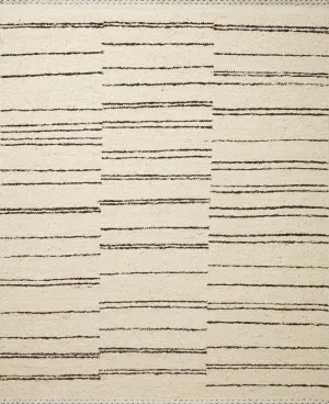 Roman Rug in Natural & Charcoal
