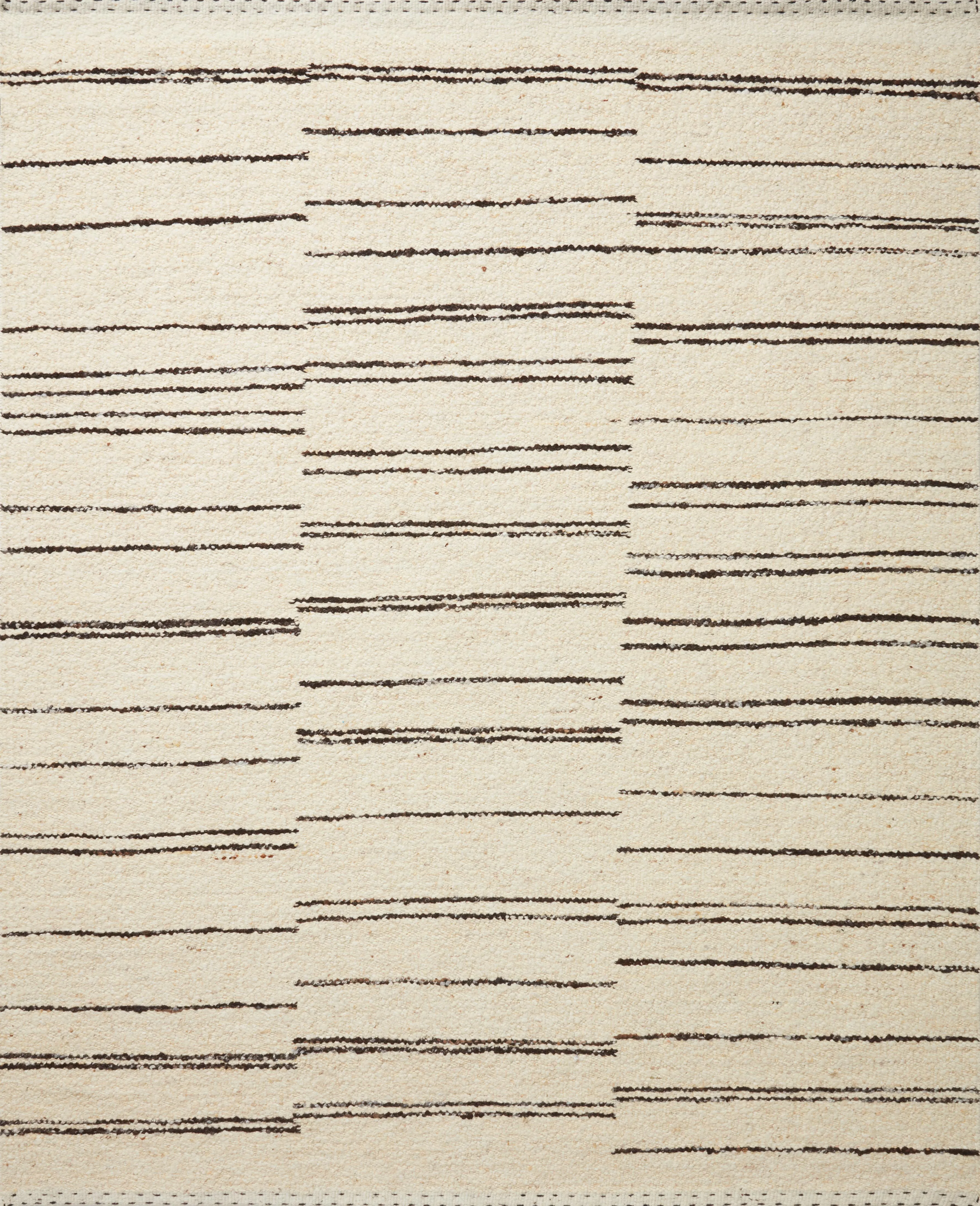 Roman Rug in Natural & Charcoal