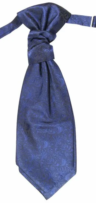 Royal Blue Cravat and Pocket Square Set
